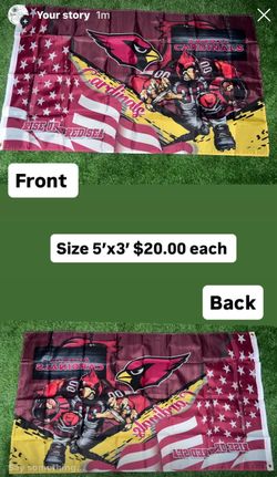 Cardinals flag size 5’x3’