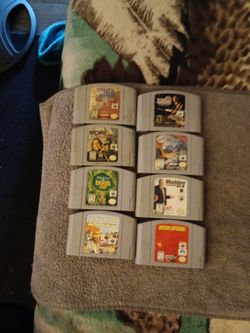 8 Nintendo 64 Game Cartridges Lot of