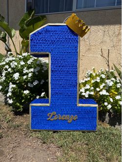 Custom little prince number one pinata numero uno