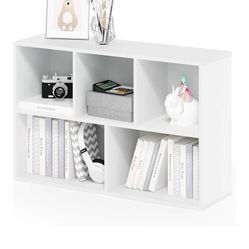 White 5 Cube Book Case/Shelf