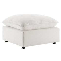 28'' Square Upholstered Ottoman for L/U Shaped Linen Modular Sofa