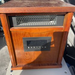 Lifesmart 4 Element 1500 -Watt Infrared quartz Cabinet Indoor Electric Space Heater with Thermosta