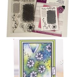 Garden Trellis Background 8pc Stamps