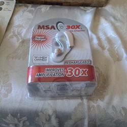 MSA Hearing Aid 30 Times Sound Amplifier New.