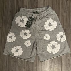 Denim Tears Grey/White Shorts