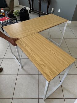 48 x 48 L-Shape Home Office Computer Desk Oak