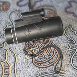 Monocular 12X50 With Pointer Lights & Mounting Bow Design USED No Lens Cap