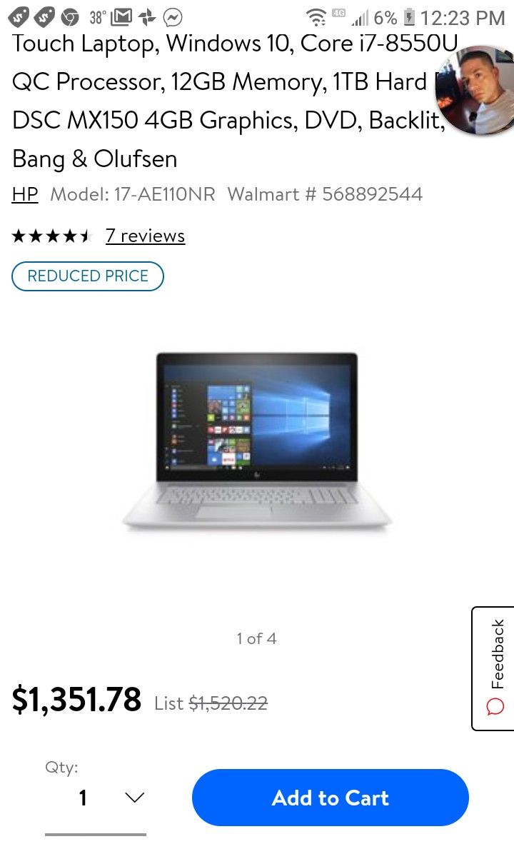 Hp envy toucchscreen