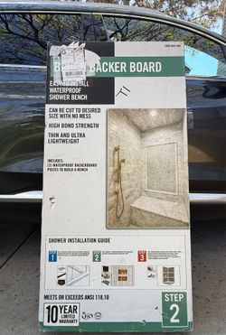 New XPS WaterProof Backer Board for Rectangular Shower Benches