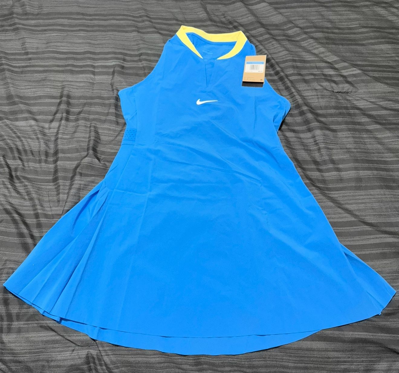 NIKE COURT DRI-FIT ADVANTAGE TENNIS DRESS LT PHOTO BLUE FD5621-406 Medium