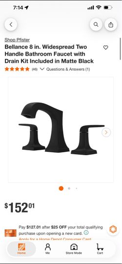 Pfister Bellance 8 in. Widespread Bathroom Faucet Matte Black