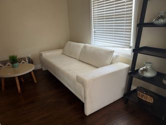 White Fabric Sofa