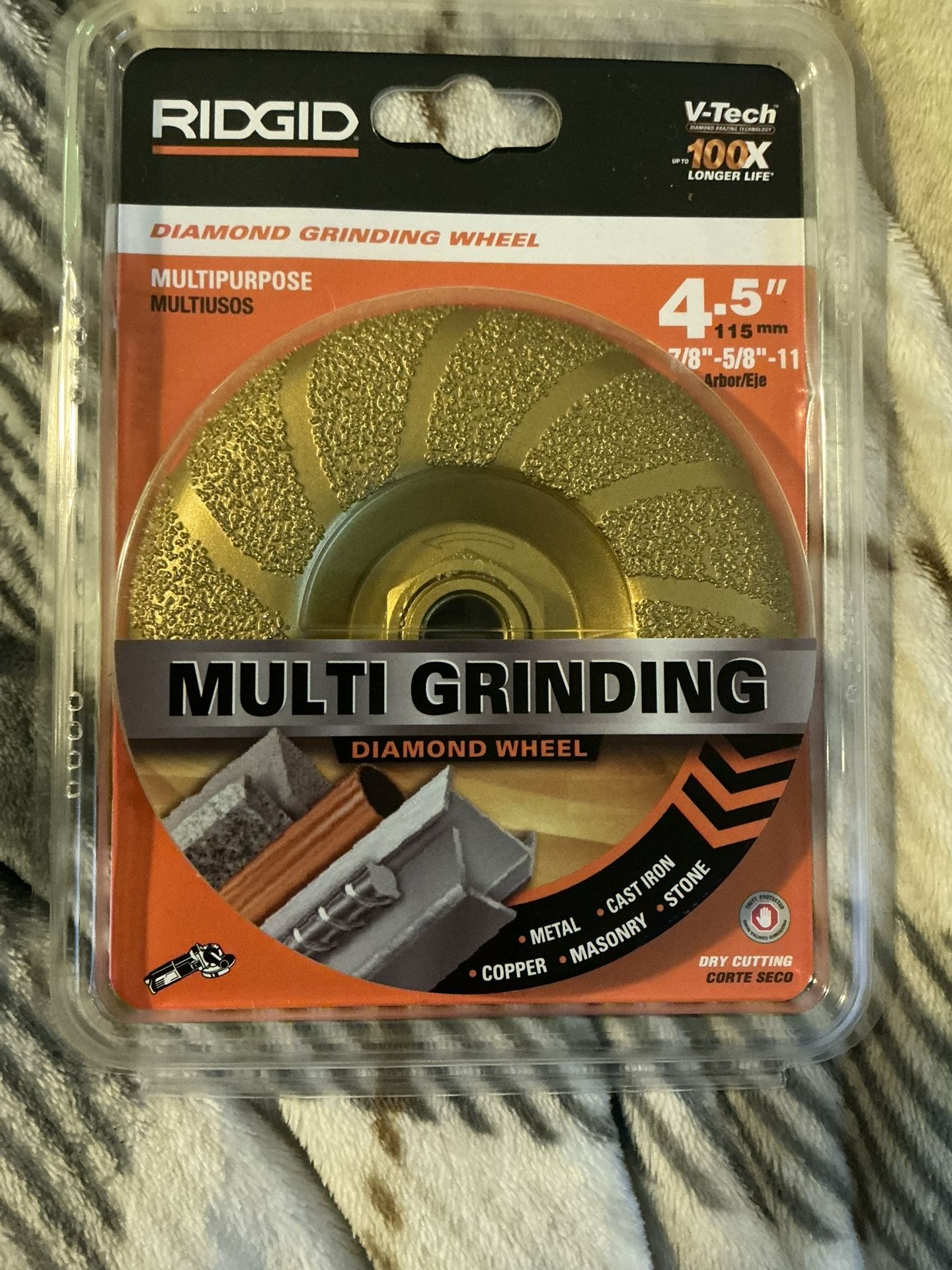 4.5” Rigid Diamond Grinding Wheel 