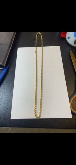 14K Solid Yellow Gold Rope Chain
