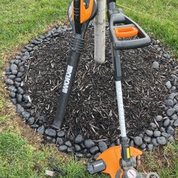 Work 20V Max Lithium Weed Eater and Leaf Blower