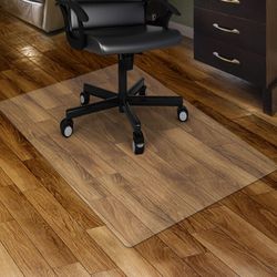 Clear Chair mat for Hard Floors 36 x 48 inches Transparent Floor Mats Wood/Tile Protection Mat for Office & Home (36" X 48" Rectangle)