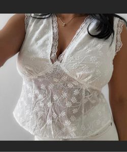 White lacey blouse