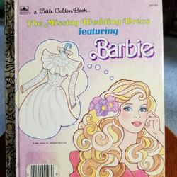 Little Golden Book #107-63 The Missing Wedding Dress featuring Barbie