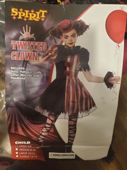 Spirit Twisted Clown Child Halloween Costume