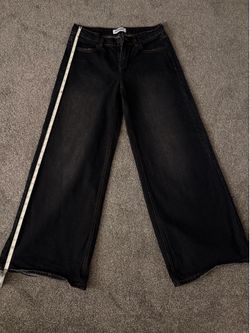 RSQ black low rise baggy jeans