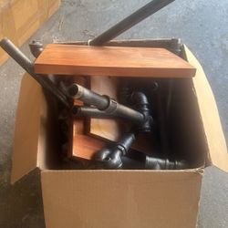 Closet Organizers With 3 Small Wood Shelves 