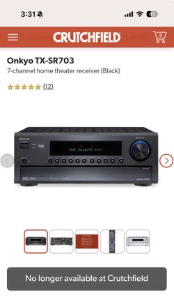 Onkyo TX-SR703 7-channel home theater receiver (Black)