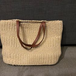 SOLE/SOCIETY  Straw Tote Bag