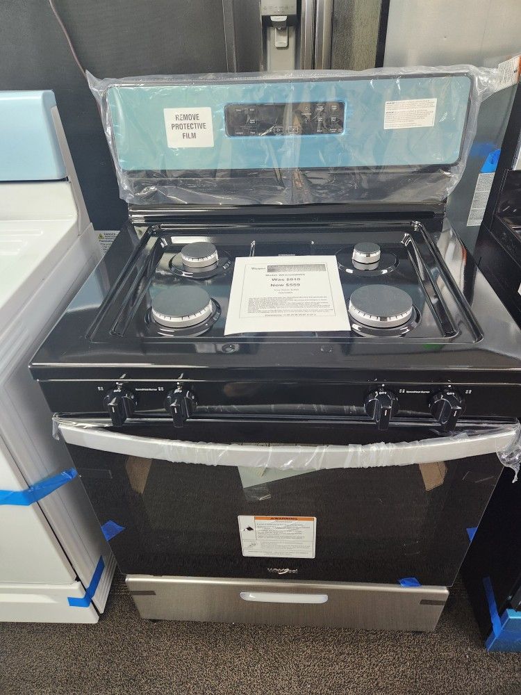 Whirpool 30 in. 4 Burner Freestanding Gas Range in.
Stainless Steel