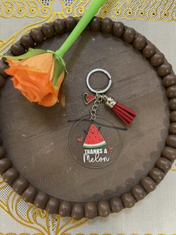 Watermelon Keychain with Tassel