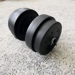 Dumbbell with clips/clamps 