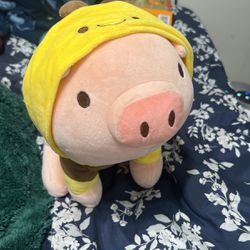 Stuffed Animal Pig With Hoodie