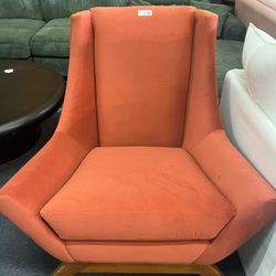 orange accent Chair ，$120