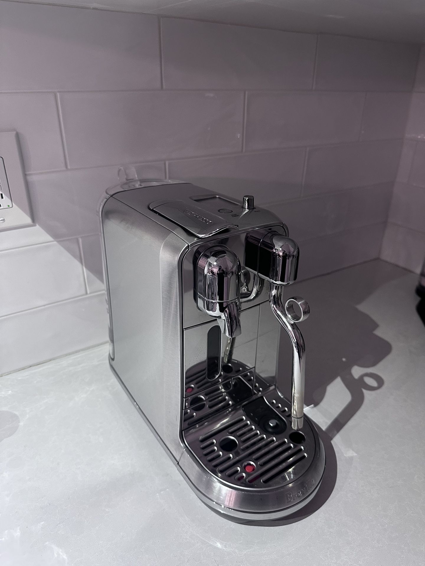 Silver Nespresso Creatista Plus By Breville Espresso Machine
