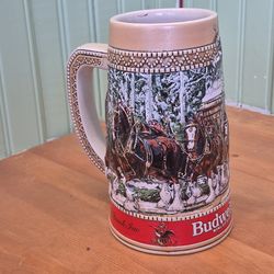 1987 Anheuser-Busch Budweiser Holiday Stein