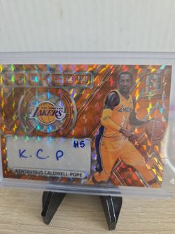 Lakers  Kentavious  Caldwell  Pope certified  Autograph  Card