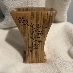 Wood Vase