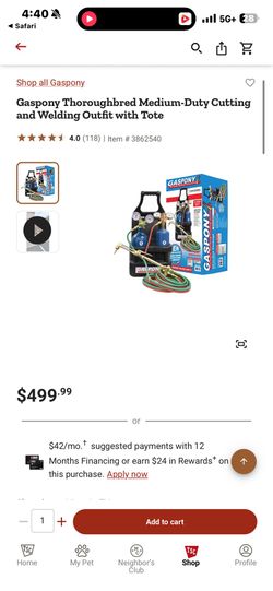 Gaspony medium torch cutting kit