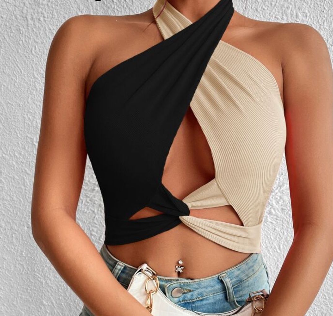 Brand New Crop Halter Top
