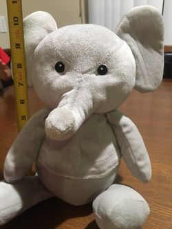 Gray Elephant stuffed animal toy