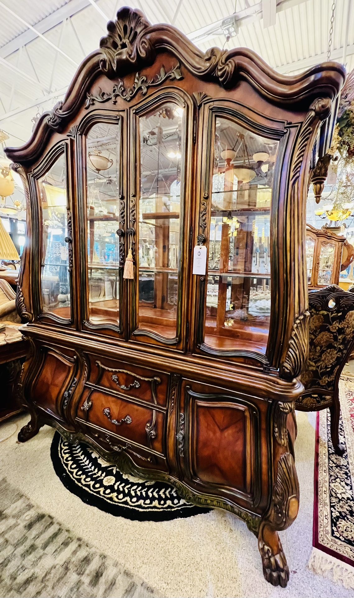 AICO By Michael Amini CHATEAU BEAUVAIS China Cabinet - TX