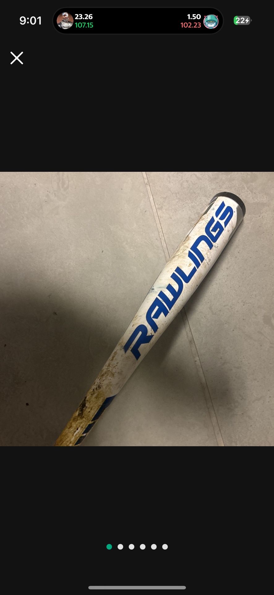 Rawlings Velo 2019 32/29 Bbcor Only Used For Half A Season (all Purchases Benefit Me and MY Baseball Career