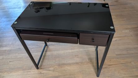 Free mini glass top office table