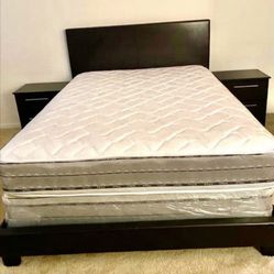 Full-size mattress sets for $250 still in the plastic