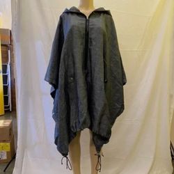rag and bone oversized poncho denim  