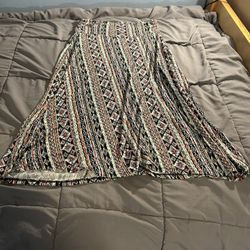 Bobeau Women’s Maxi Skirt Aztec Print - Size Small Full Length