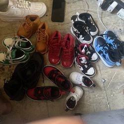 Jordan’s,Nike, Timberland