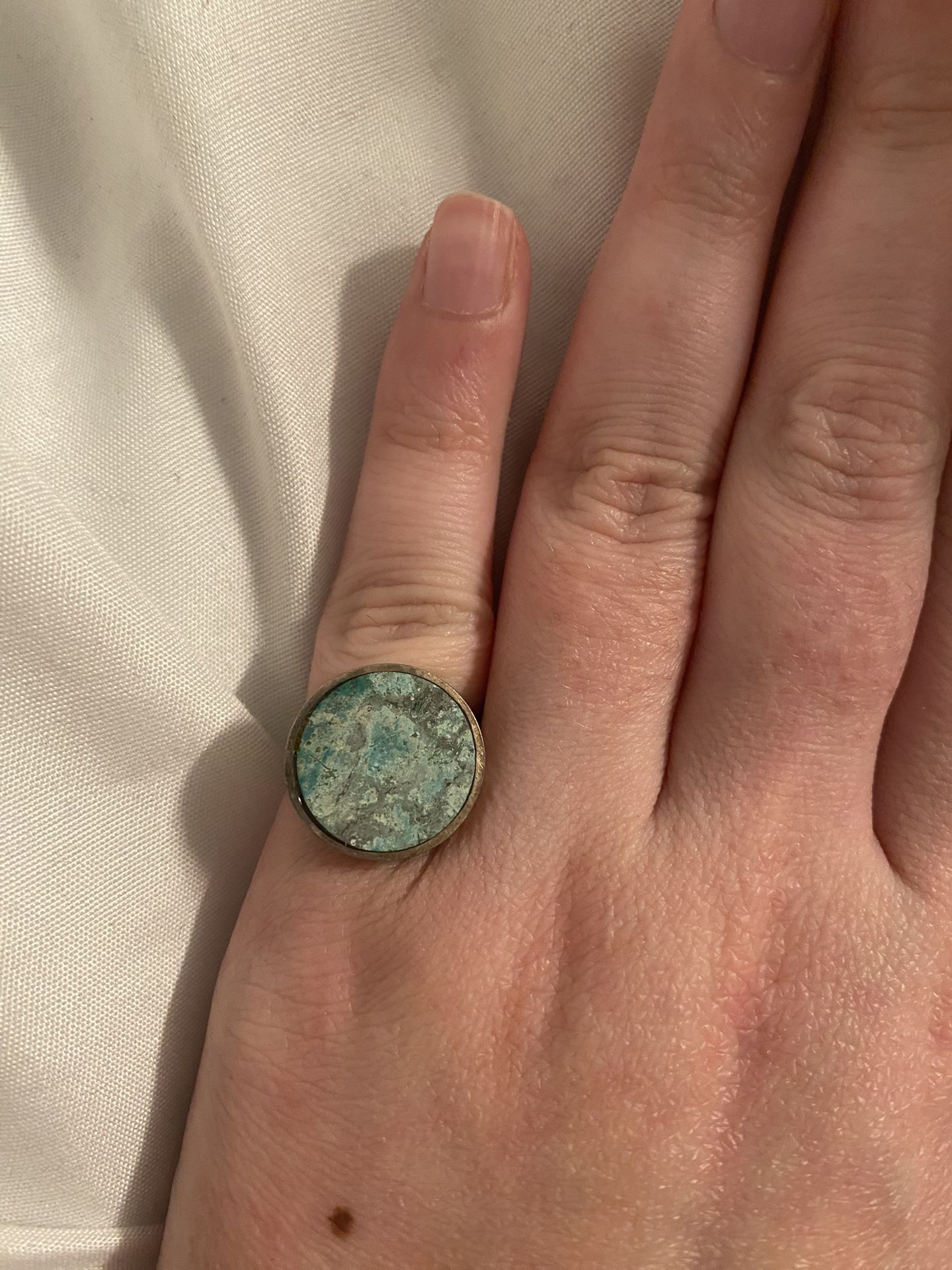 Turquoise And Sterling Silver Ring 