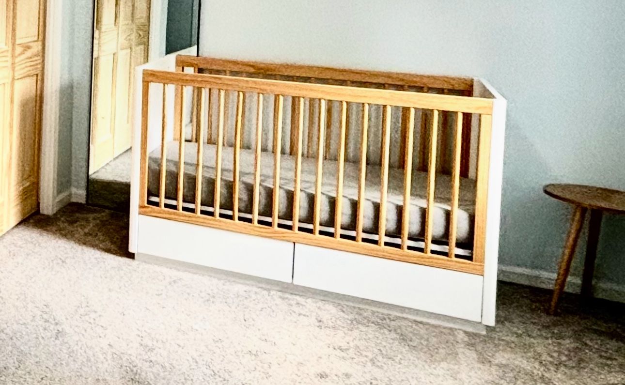 Babyletto Bento 3-in-1 Convertible Storage Crib with Toddler Bed Conversion Kit