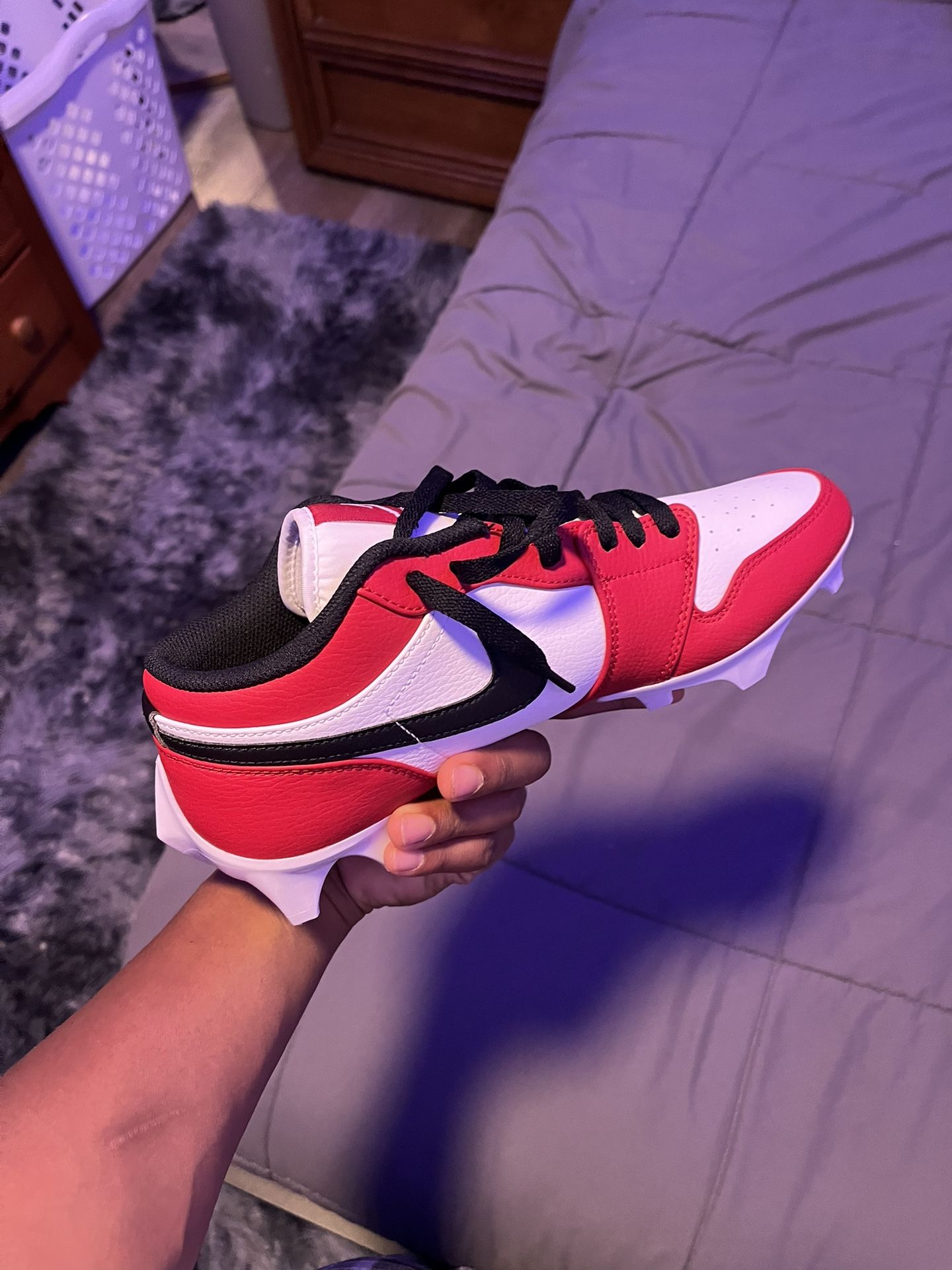 Jordan 1 low cleats Size 9