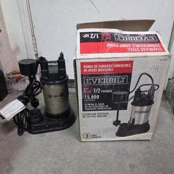Everbilt Stainless Steel Submersible Sump Pump 1/2 HP 